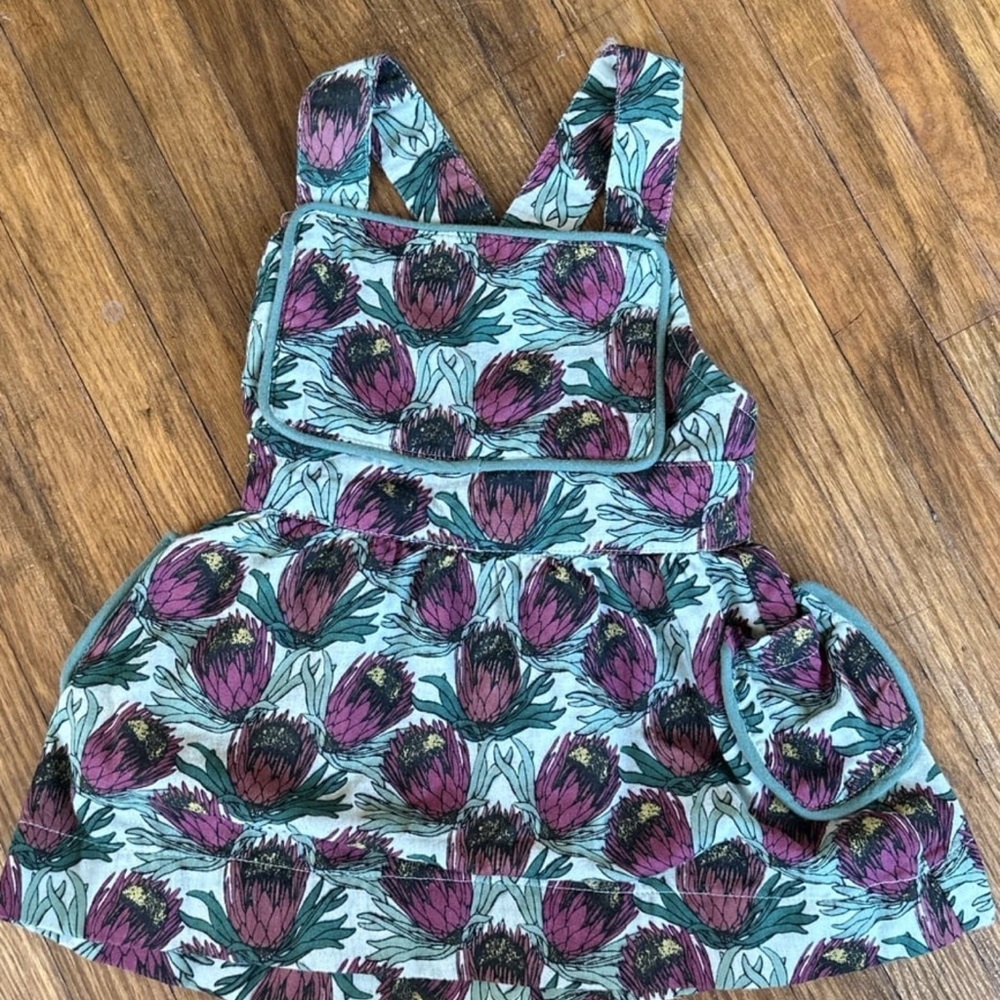 Kate Quinn Mint Purple Floral Dress Size 12-18 months